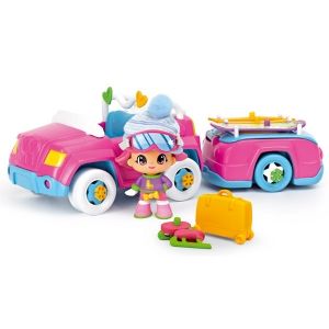 FIGURKA PINYPON AUTO Z PRZYCZEPKĄ