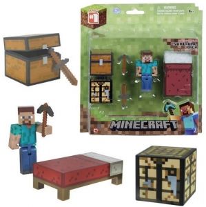FIGURKA MINECRAFT STEVEN  ZESTAW DO PRZETRWANIA