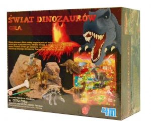 ŚWIAT DINOZAURÓW 2w1 WYKOPALISKA + GRA