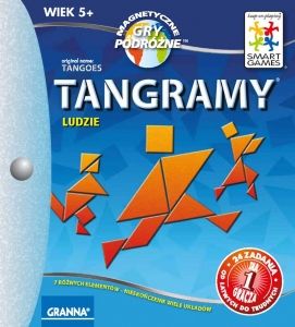 GRA LOGICZNA TANGRAMY LUDZIE MAGNETYCZNA GRA PODRÓŻNA